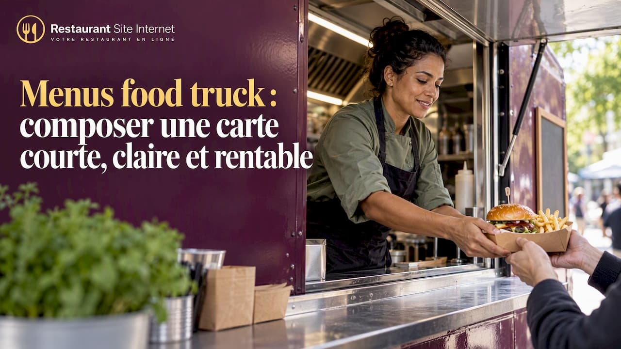 Menus food truck : composer une carte courte, claire et rentable